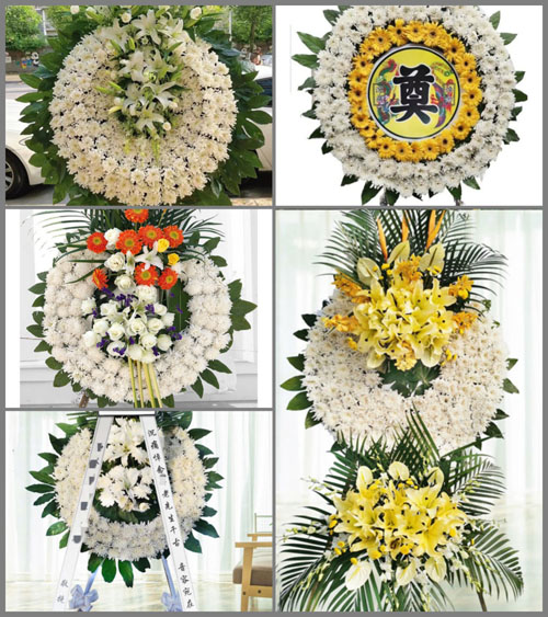 河南南阳新野县上庄乡马集村花圈速递